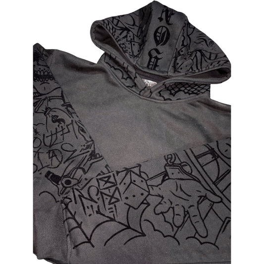 HOODIE YONER NEGRA GRECAS CN/G