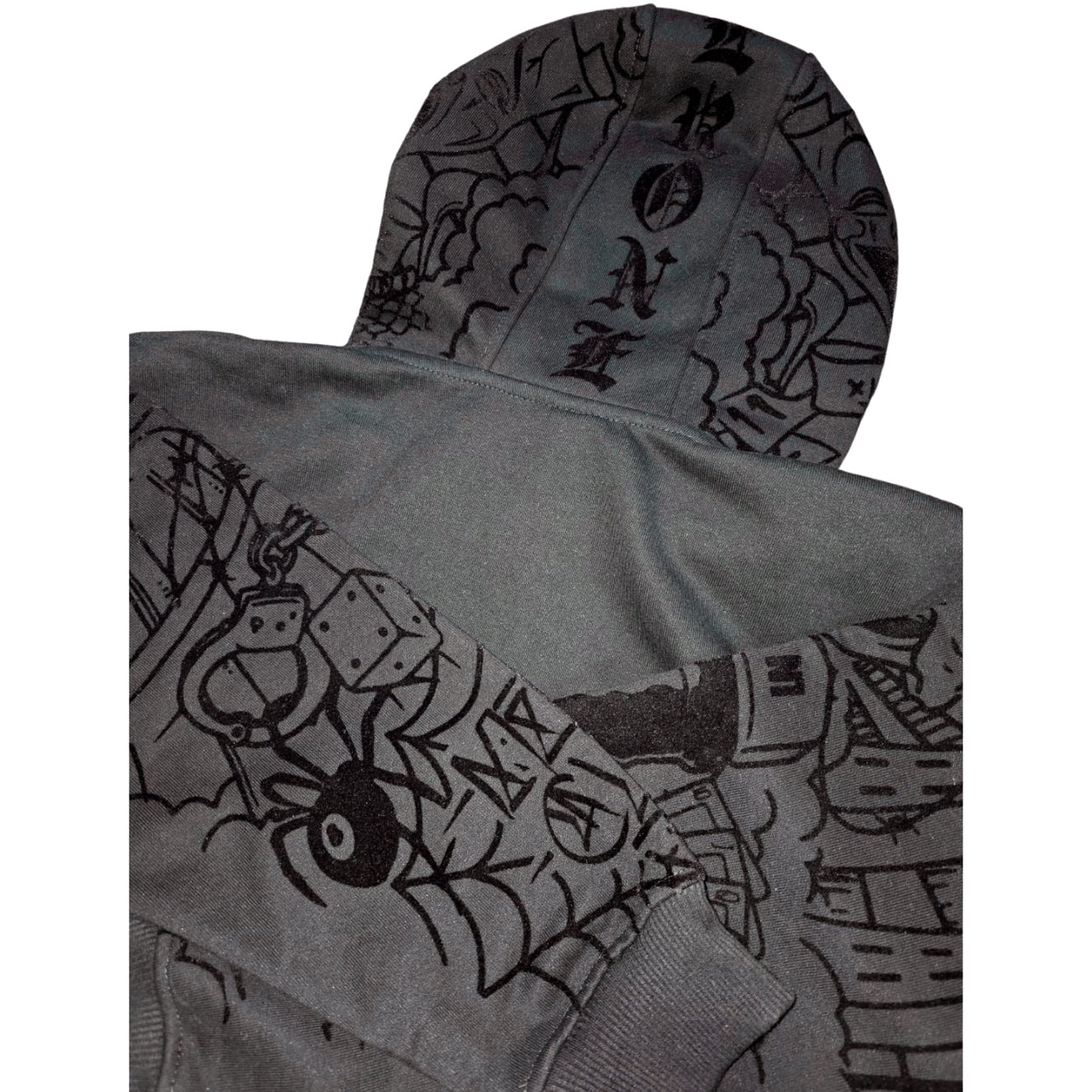 HOODIE YONER NEGRA GRECAS CN/G