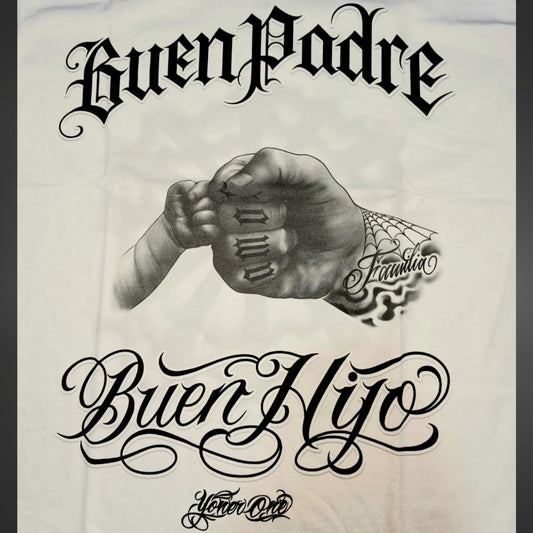 PLAYERA YONER BLANCA BUEN PADRE