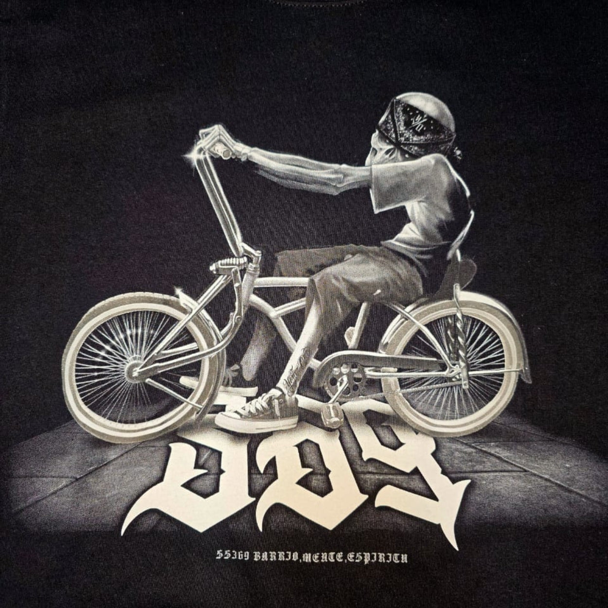 PLAYERA SS NEGRA CALAVERA BICI