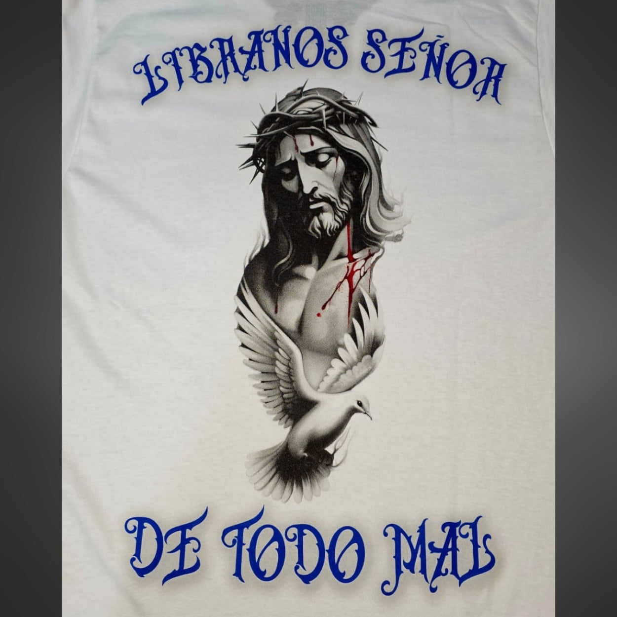 PLAYERA SS BLANCA LIBRANOS SEÑOR