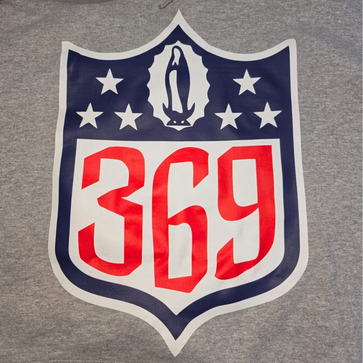 HOODIE BASICA SS GRIS VIRGEN NFL