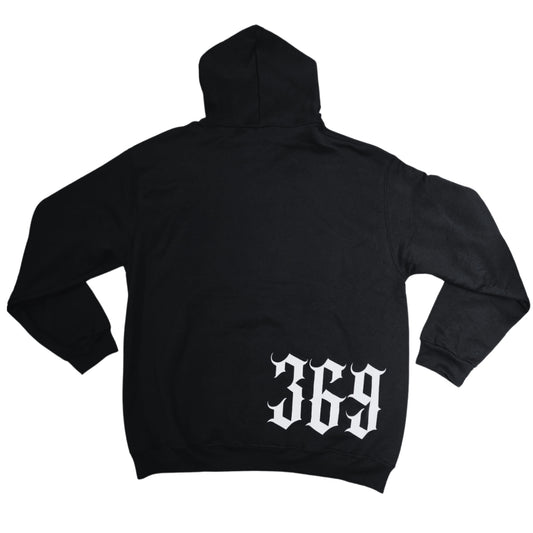 HOODIE BASICA SS NEGRA C/N CALAVERA PAYASO