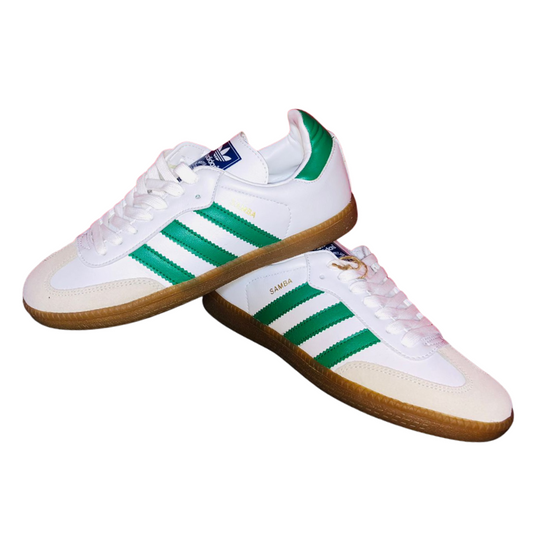 TENIS ADIDAS ZAMBA BLANCO CON VERDE