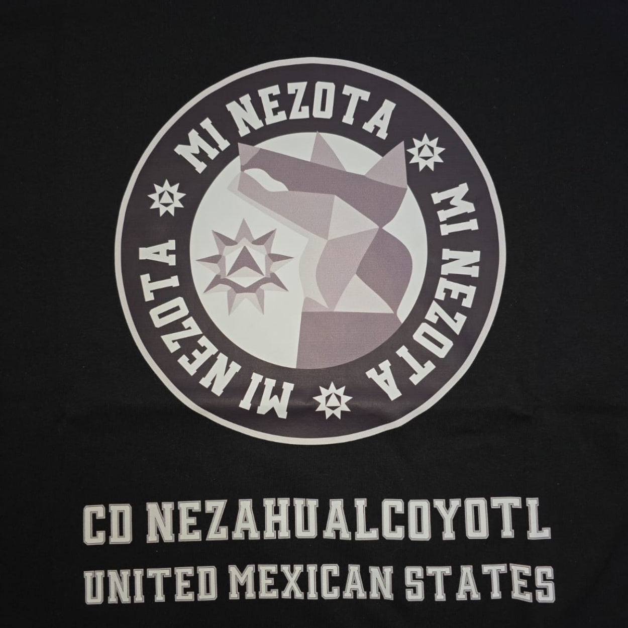 PLAYERA BASICA SS NEGRA MI NEZOTA