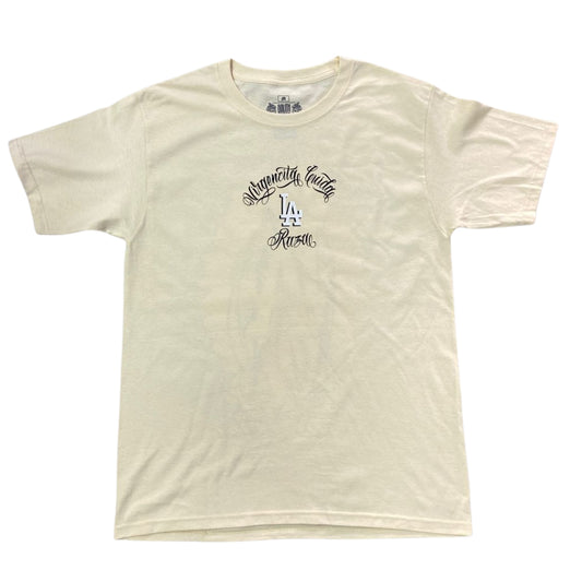 PLAYERA SS CREMA VIRGEN CUIDA LA RAZA