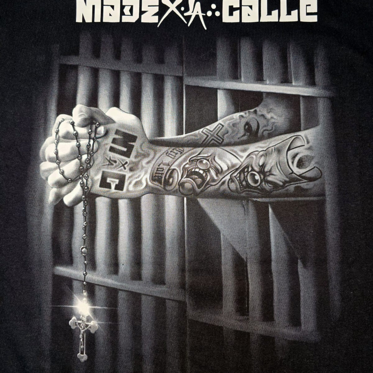 PLAYERA YONER NEGRA MADE ROSARIO