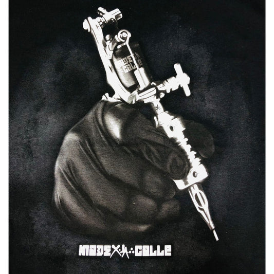 PLAYERA YONER NEGRA MAQUINA DE TATTO