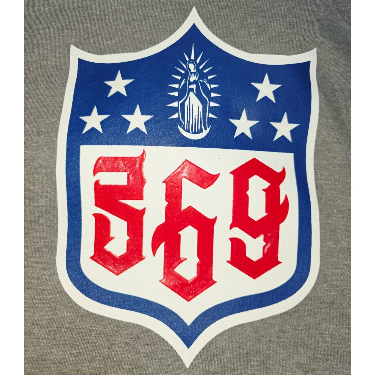 HOODIE SS GRIS VIRGEN NFL PREMIUM