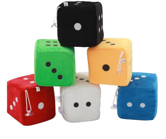 DADOS DE PELUCHE 5 X 5 CM