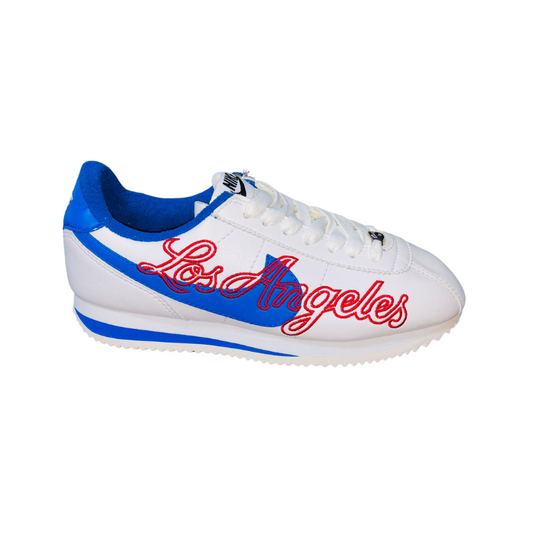 TENIS NIKE CORTEZ BLANCOS/AZUL LA