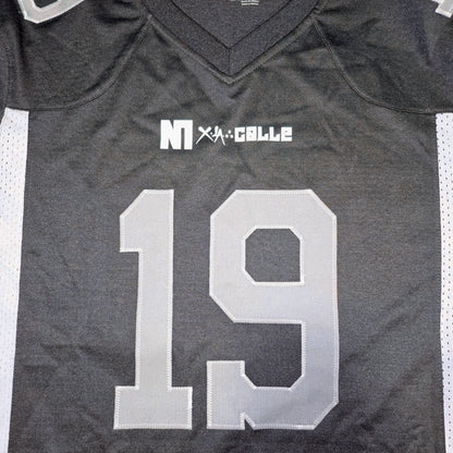 PLAYERA YONER NEGRA TIPO JERSEY DE AMERICANO MXL