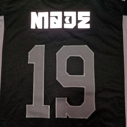 PLAYERA YONER NEGRA TIPO JERSEY DE AMERICANO MXL