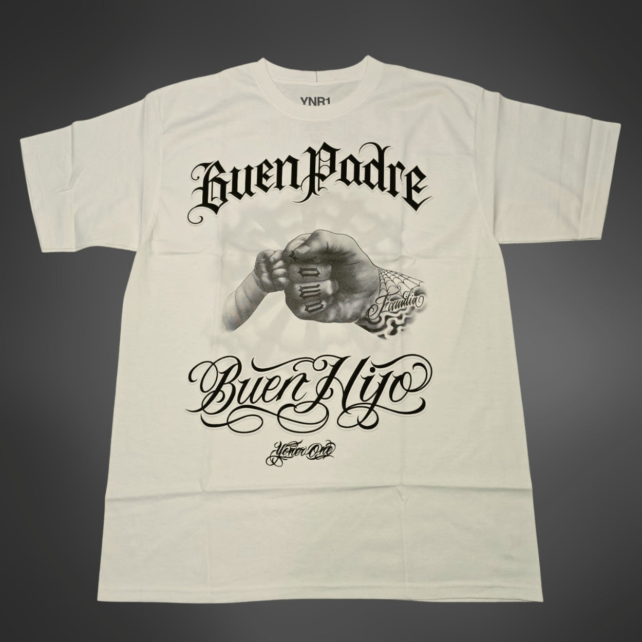 PLAYERA YONER BLANCA BUEN PADRE