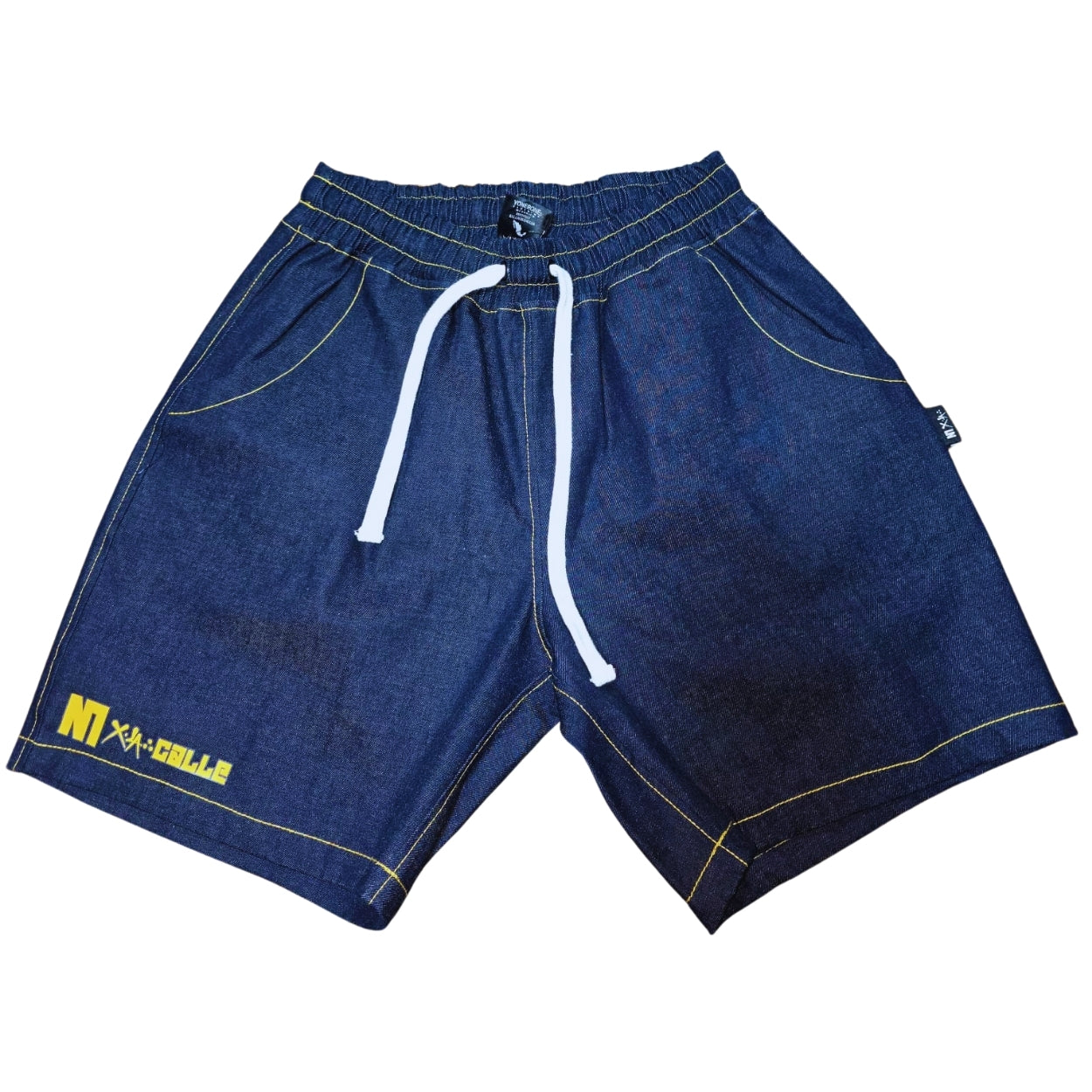 BERMUDA YONER MEZCLILLA MXL LETRAS AMARILLAS