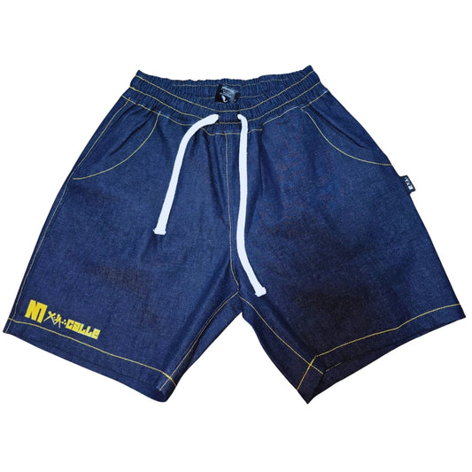 BERMUDA YONER MEZCLILLA MXL LETRAS AMARILLAS