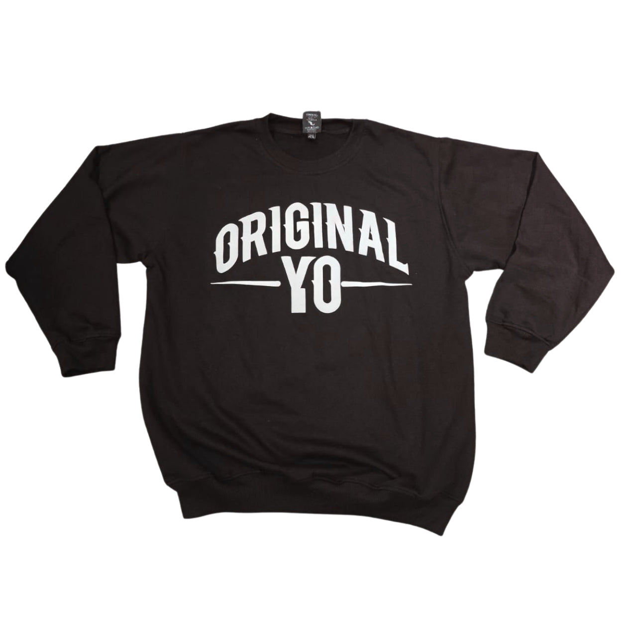 SUDADERA CUELLO REDONDO YONER NEGRA ORIGINAL YO