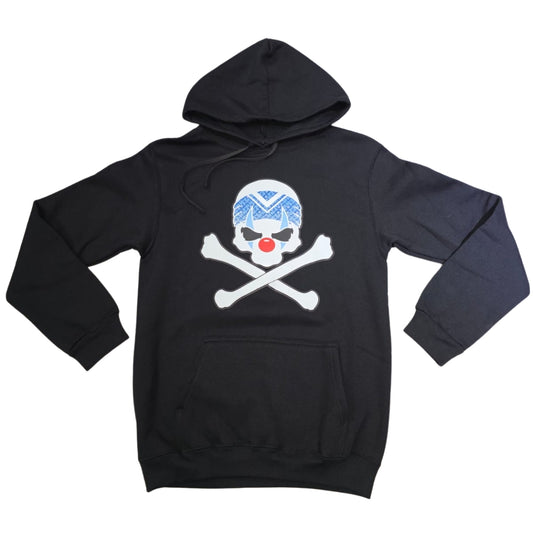 HOODIE BASICA SS NEGRA CALAVERA PAYASO