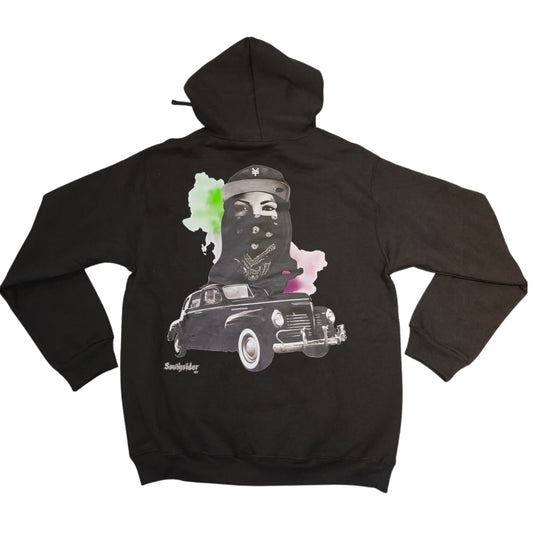 HOODIE BASICA SS NEGRA MUJER CHICANA