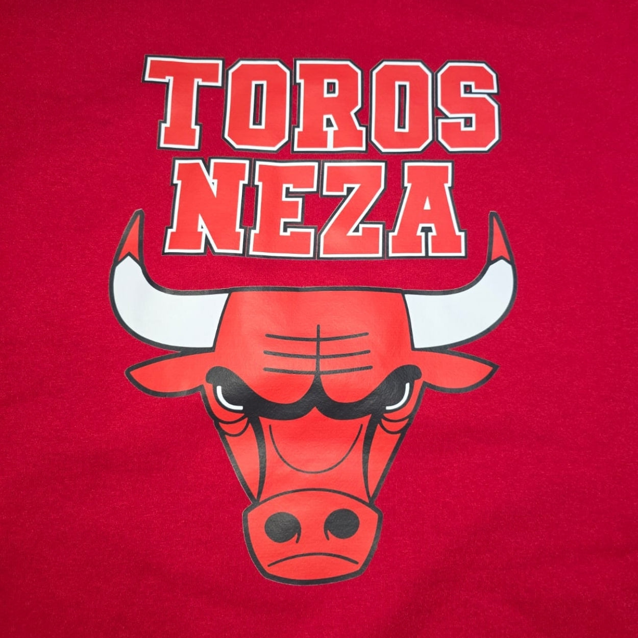 SUDADERA CUELLO REDONDO BASICA SS ROJA S/N TOROS NEZA