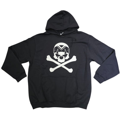 HOODIE BASICA SS NEGRA C/N CALAVERA PAYASO