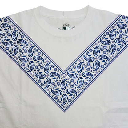 PLAYERA BASICA SS BLANCA V PAÑO EN EL PECHO