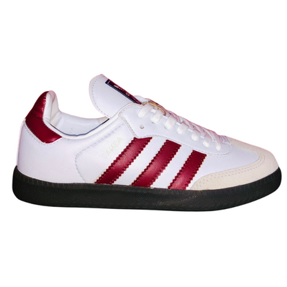 TENIS ADIDAS ZAMBA BLANCO VINO SUELA DE LIGA GRIS