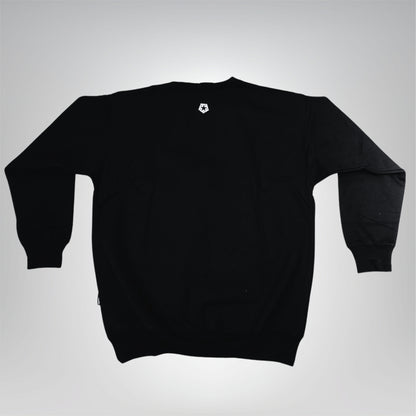 SUDADERA DE CUELLO REDONDO TRIBAL NEGRA GRAFITI