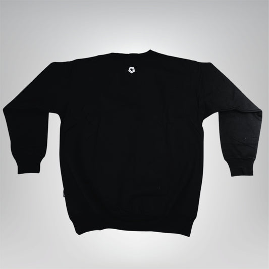 SUDADERA DE CUELLO REDONDO TRIBAL NEGRA GRAFITI