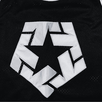 JERSEY TRIBAL NEGRO TIPO BASQUET