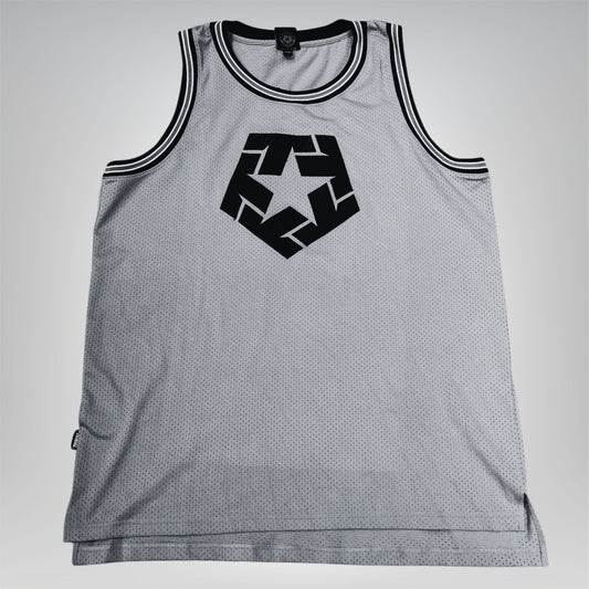 JERSEY TRIBAL GRIS TIPO BASQUET