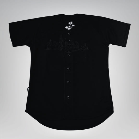 JERSEY TRIBAL NEGRO TIPO BEISBOL