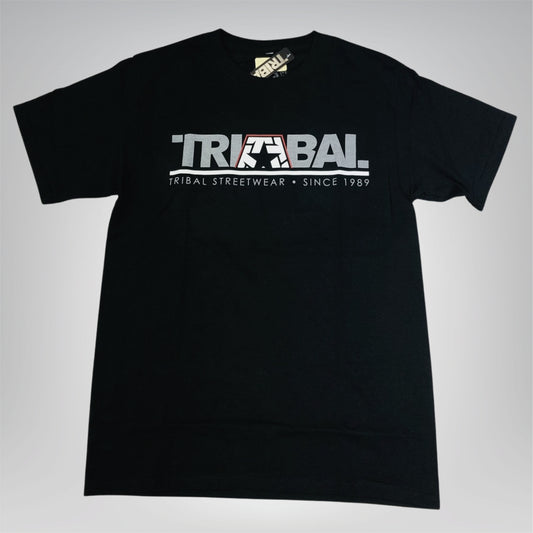 PLAYERA TRIBAL NEGRA SINCE GRIS