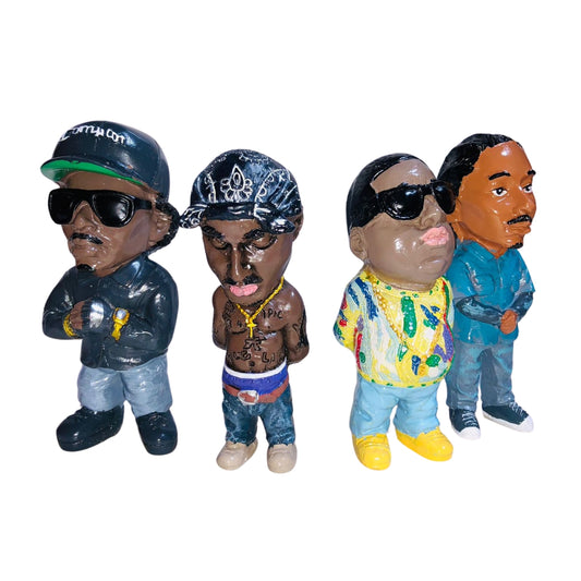 FIGURAS DE COLLECCION DE RESINA LEYENDAS DEL RAP