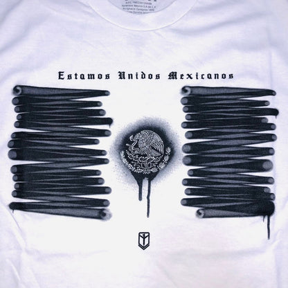 PLAYERA YONER BLANCA BANDERA FLARE