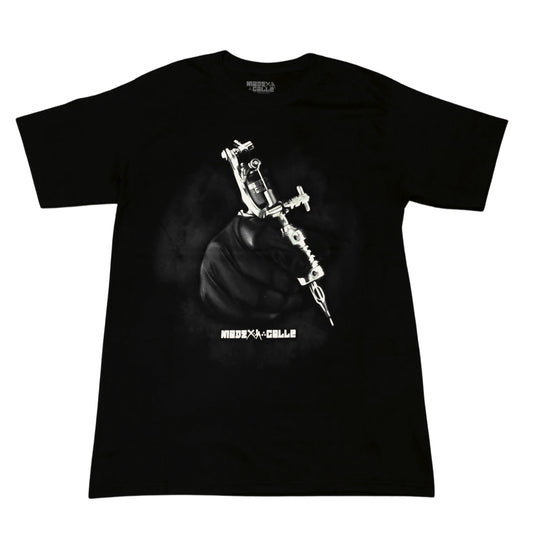 PLAYERA YONER NEGRA MAQUINA DE TATTO