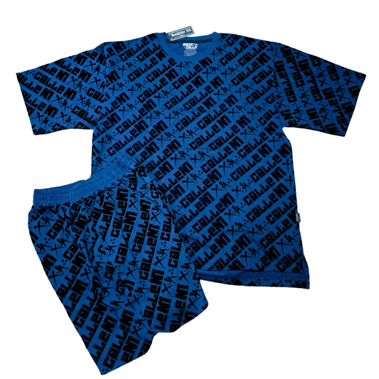 CONJUNTO YONER AZUL PETROLEO LETRAS MXL