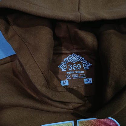 HOODIE ORIGINAL "SOUTHSIDER 369" PREMIUM MARRON