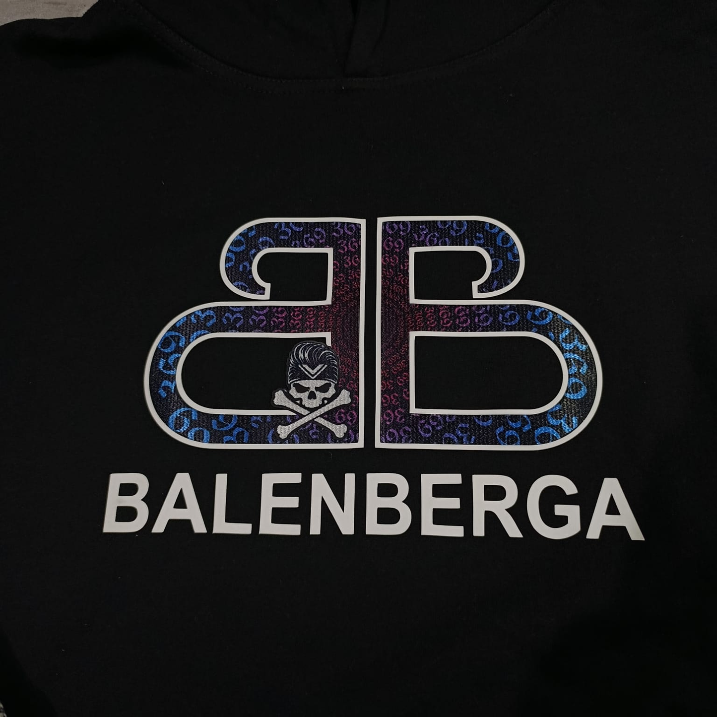 HOODIE ORIGINAL "SOUTHSIDER 369" PREMIUM BALENBERGA NEGRO