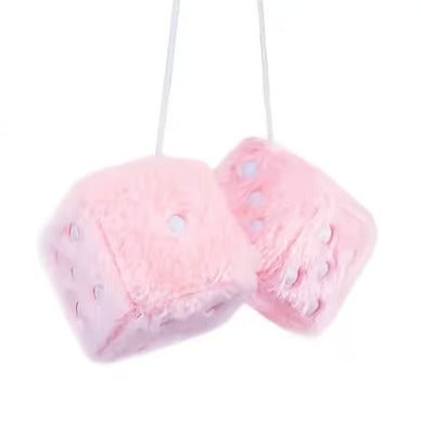 DADO DE PELUCHE ROSA 6 x 6 CM