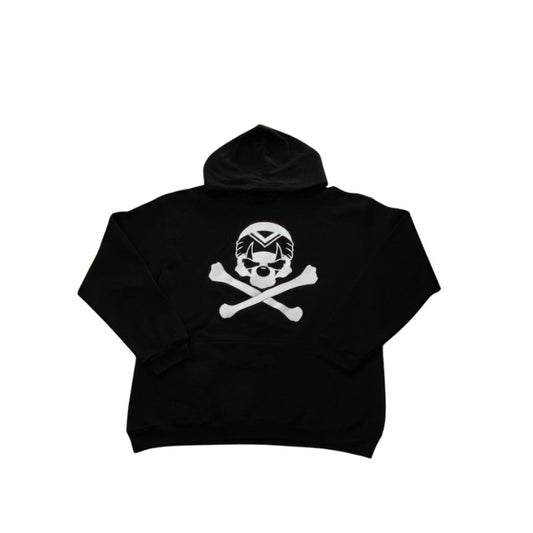 HOODIE SS369 NEGRA CALAVERA PAYASO