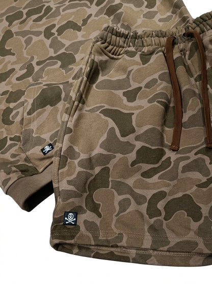 Conjunto Camuflaje Café Southsider 369 | Hoodie y Shorts