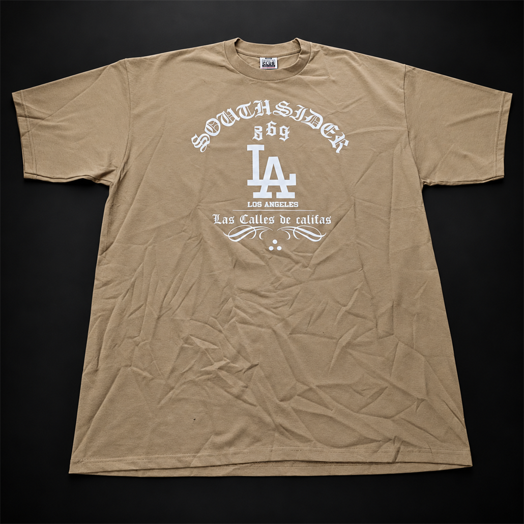 Playera Southsider LA Beige Premium — vista frontal