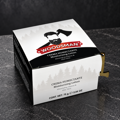 Crema Humectante con Almendras Dulces y Aloe Vera 75 g | Woodsman